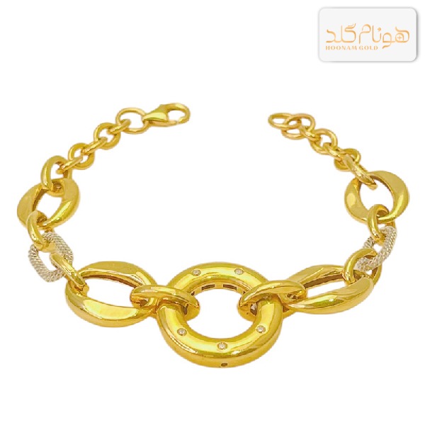 دستبند طلا زنانه چاوان ایینه ای B416