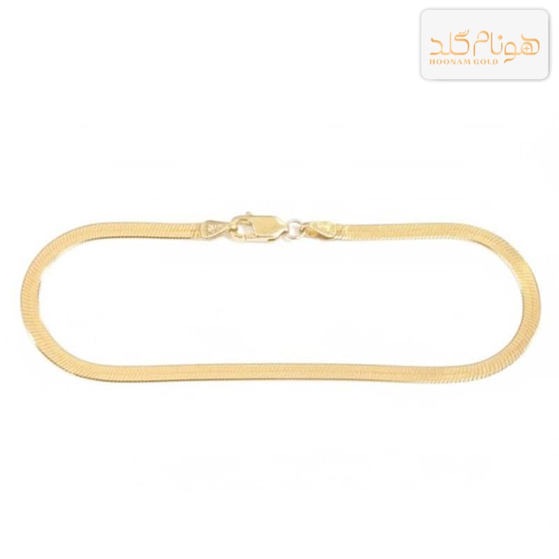 دستبند طلا زنجیری هرینگبون B534