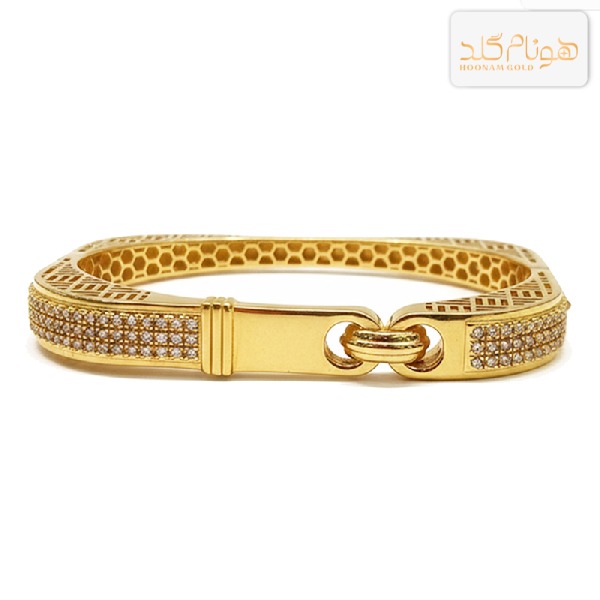 بنگل طلا لوکس مربع BA376