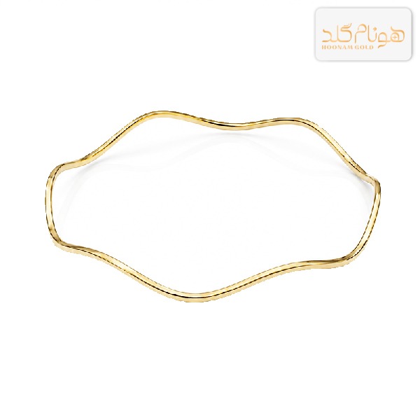 النگو طلا سایز4 آیینه ای پیچ BA55