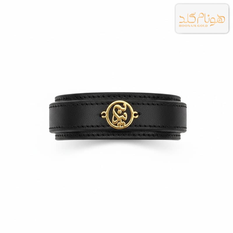 دستبند طلا چرم مریم BC52