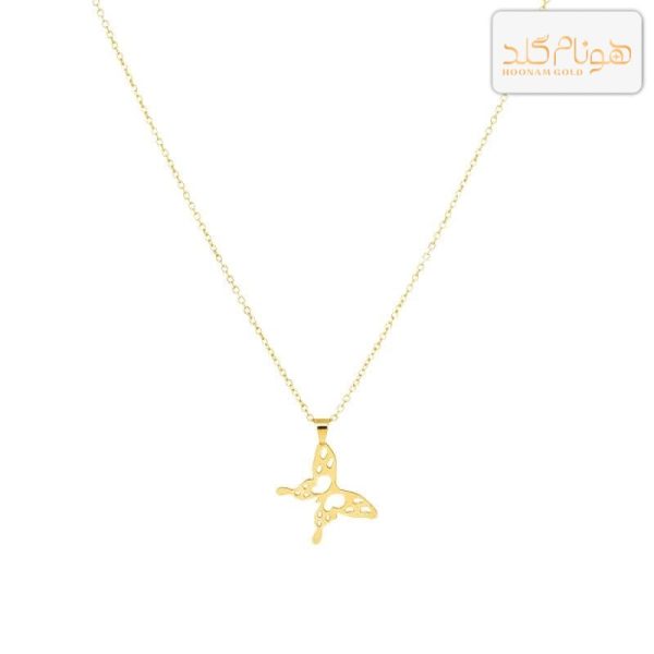 گردنبند طلا زنانه پروانه CH588