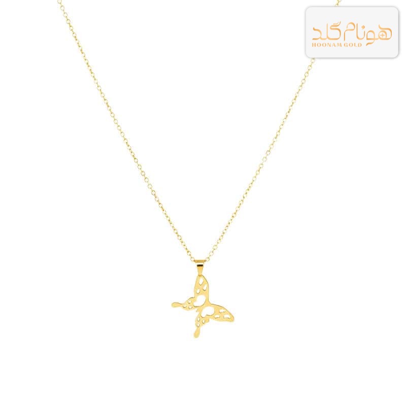 گردنبند طلا زنانه پروانه CH588