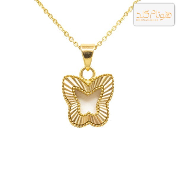 گردنبند طلا پروانه تراش CH596