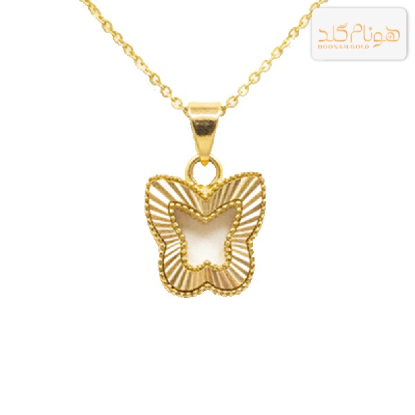 گردنبند طلا پروانه تراش CH596