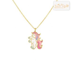 گردنبند طلا یونیکورن بچگانه CH701