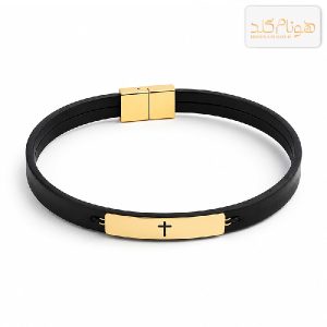 دستبند طلا چرم لیام CM312