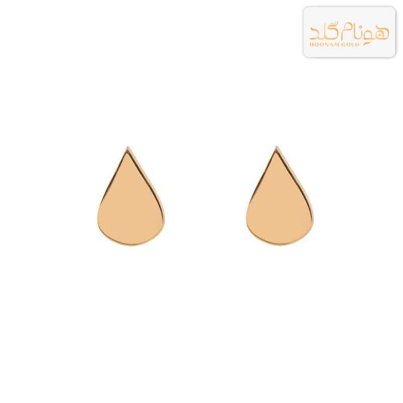 گوشواره طلا میخی قطره اب E303