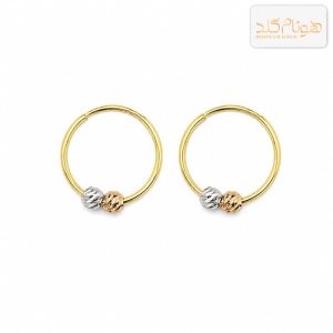 گوشواره طلا حلقه ای البرنادو E30