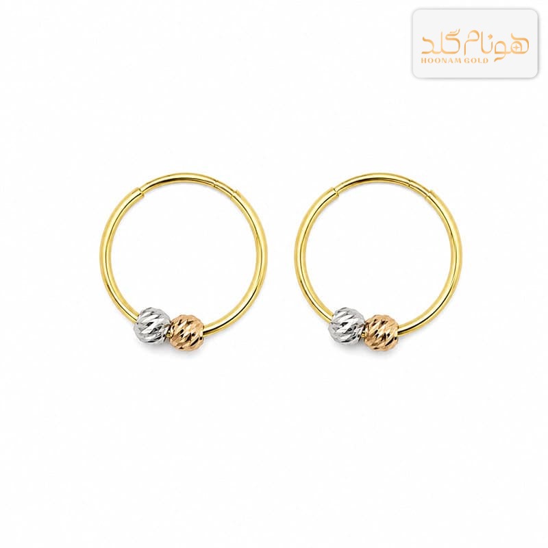 گوشواره طلا حلقه ای البرنادو E30