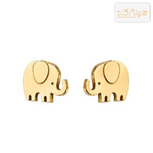 گوشواره طلا میخی فیل E490