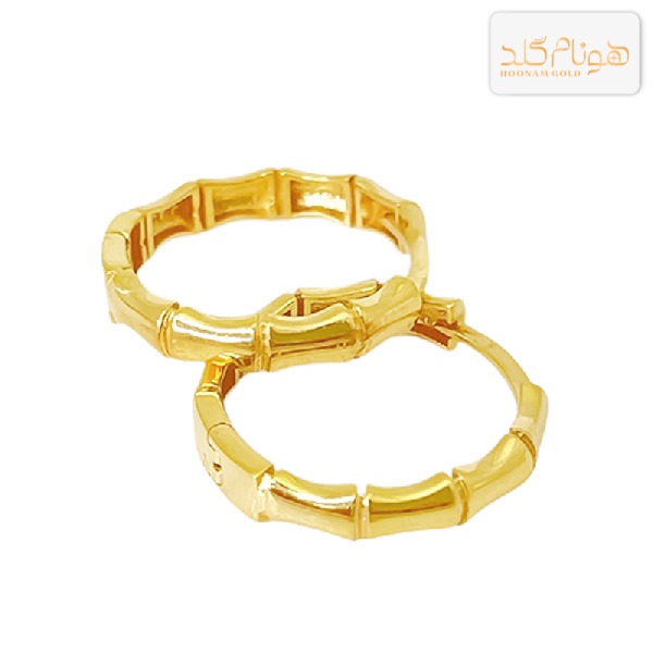 گوشواره طلا حلقه ای کنزو E570