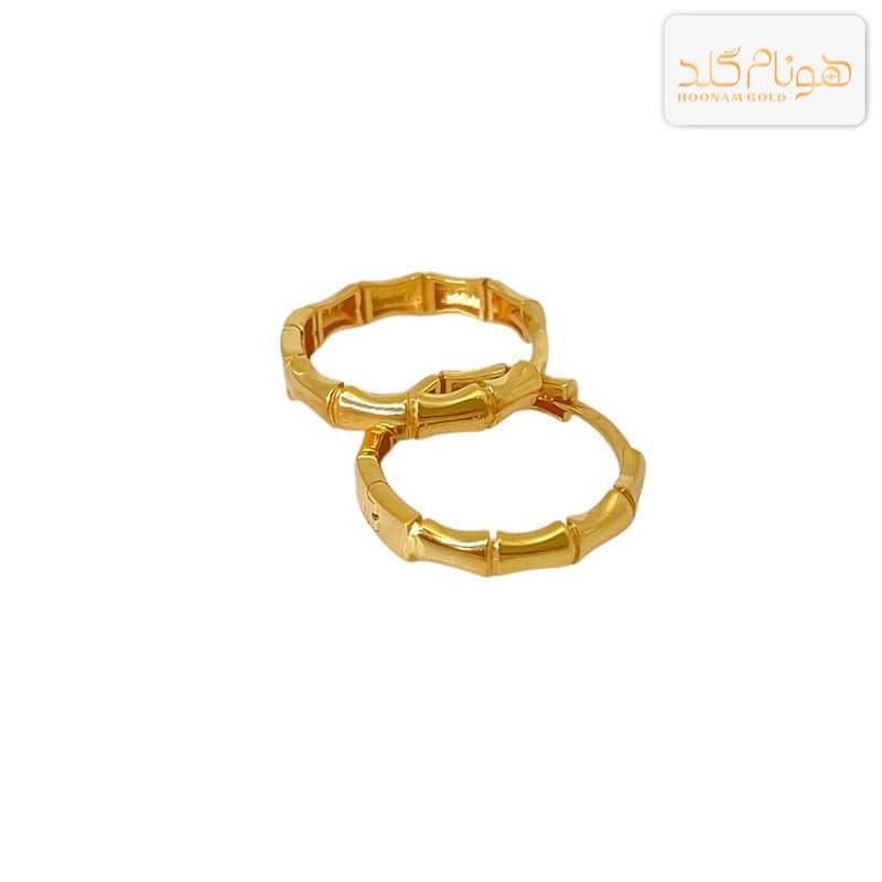 گوشواره طلا حلقه ای کنزو E571