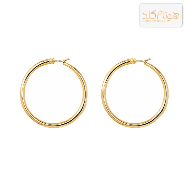 گوشواره طلا حلقه ای بزرگ E658