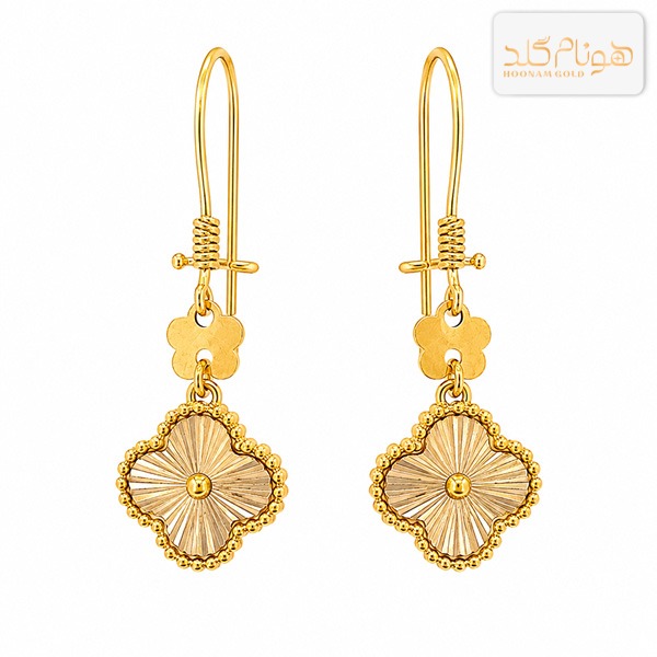 گوشواره طلا آویز ونکلیف E799