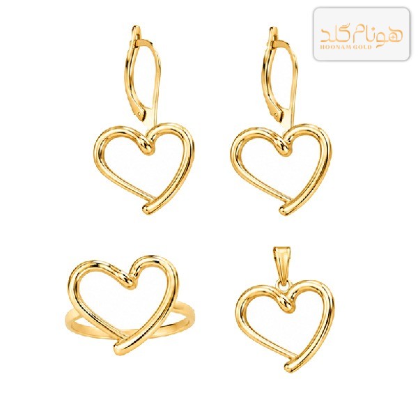نیمست طلا قلبی HS462