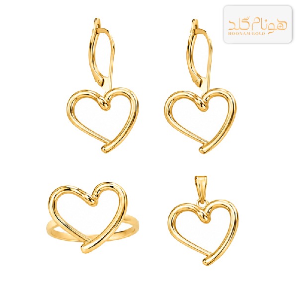 نیمست طلا قلبی HS462