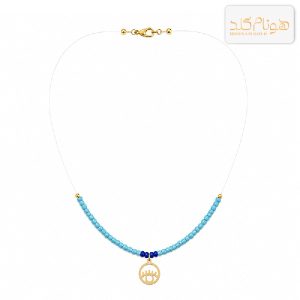 گردنبند طلا مهره بافت چشم CH674