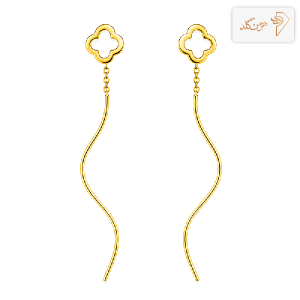 گوشواره طلا کرلی ونکلیف E834