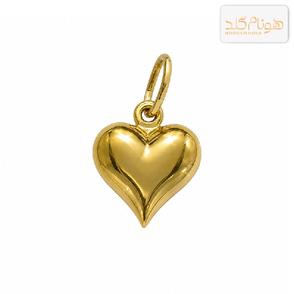 پلاک طلا سه بعدی قلب حس M103