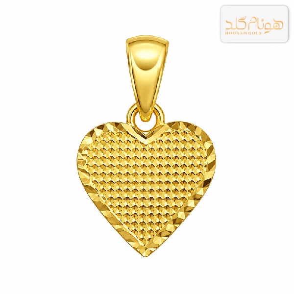 پلاک طلا قلب تراش M763