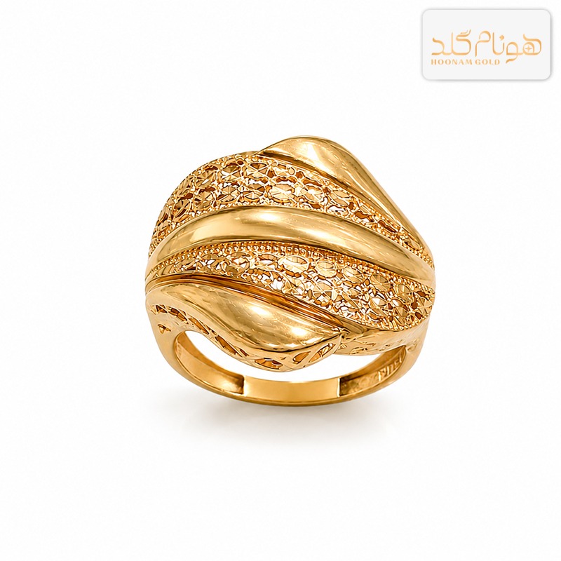 انگشتر طلا موج R1031