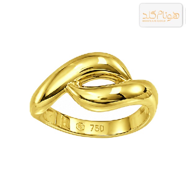 انگشتر طلا موج موناکو R1047