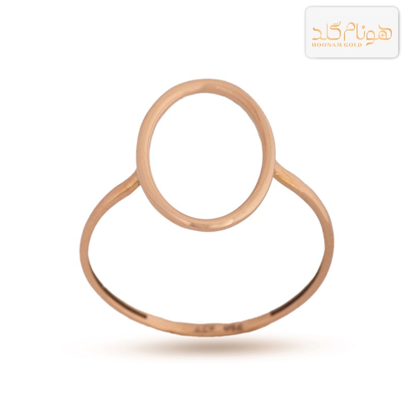 انگشتر طلا مینیمال بیضی R807