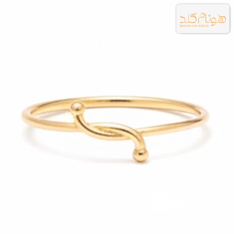 انگشتر طلا مینیمال زنانه R888
