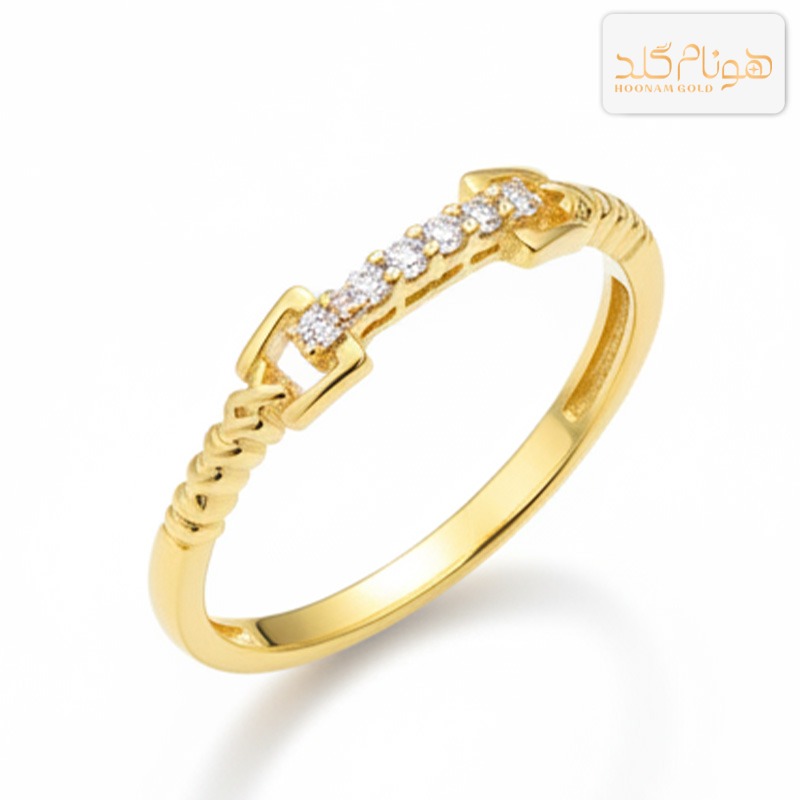 انگشتر طلا زنانه نگیندار R900