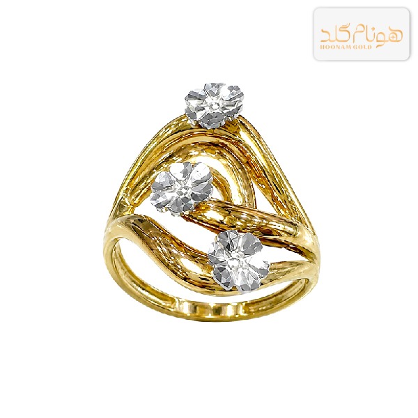 انگشتر طلا آس مدل پروانه R963