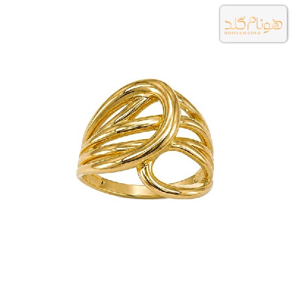 انگشتر طلا آس مدل پیچش R964