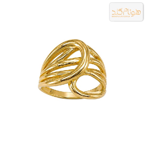 انگشتر طلا آس مدل پیچش R964