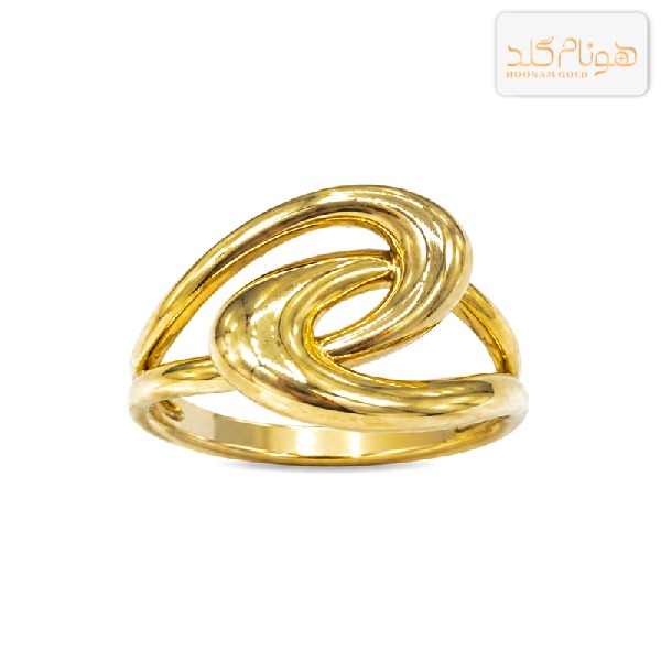 انگشتر طلا آس پیچش R974