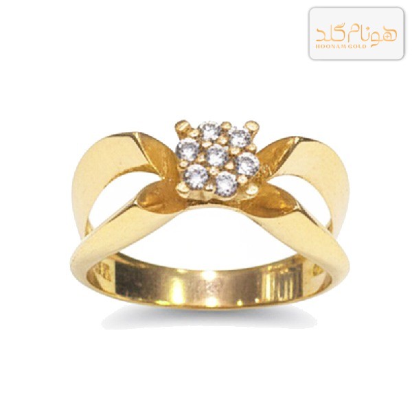 انگشتر طلا نگیندار رزا RN365
