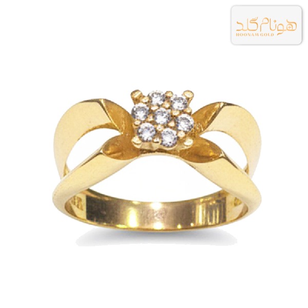 انگشتر طلا نگیندار رزا RN365