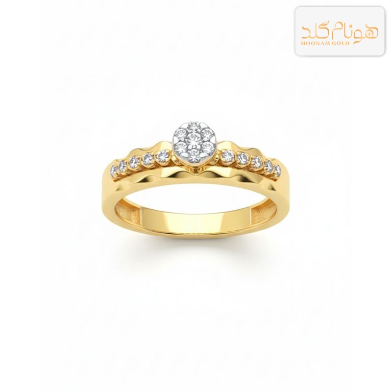 انگشتر طلا نگین دار کاترین RN372