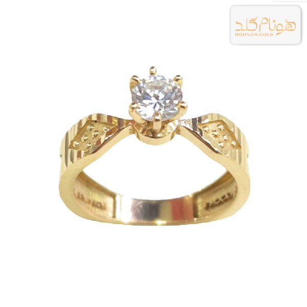 انگشتر طلا نگیندار زرين RN373