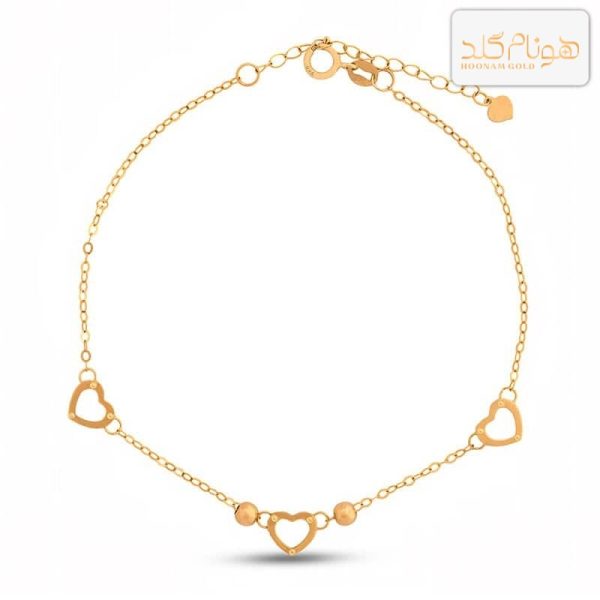 دستبند طلا قلب B496