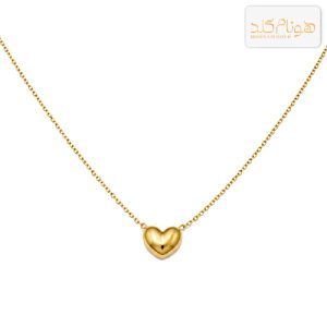 گردنبند طلا قلب سه بعدی CH569