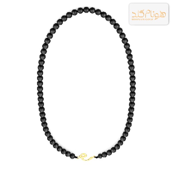 گردنبند طلا مهره اونیکس میم CH583