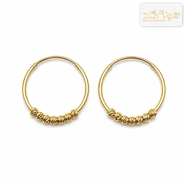 گوشواره طلا حلقه ای البرنادو E116