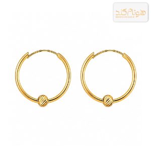 گوشواره طلا حلقه ای البرنادو سوپر E151