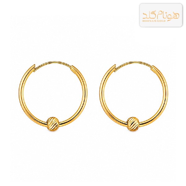 گوشواره طلا حلقه ای البرنادو سوپر E151