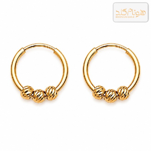 گوشواره طلا حلقه ای البرنادو کوچک E187