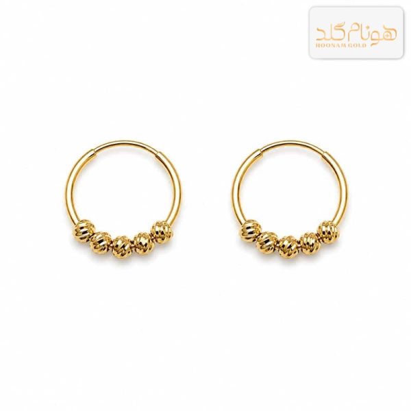 گوشواره طلا حلقه ای البرنادو E29