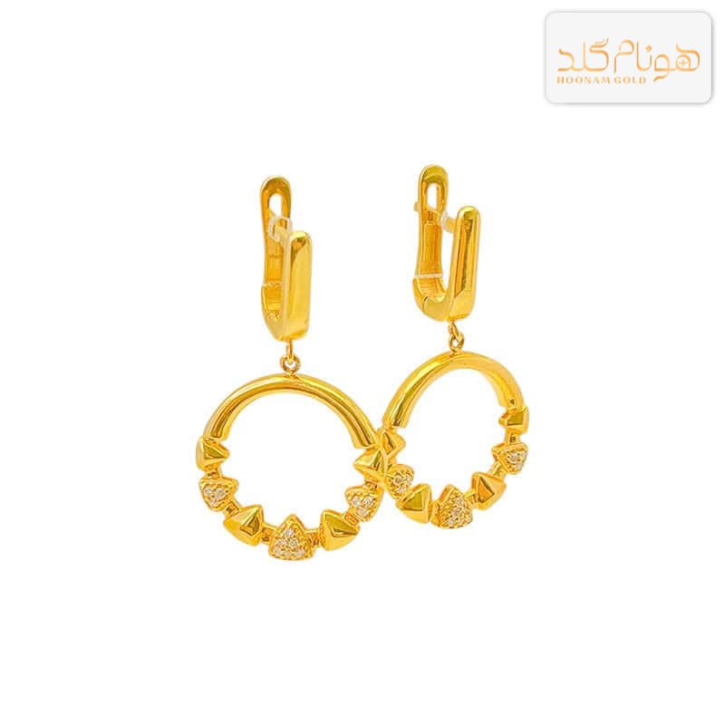 گوشواره طلا آویز زنانه E440