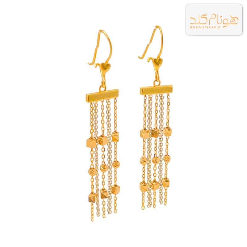 گوشواره طلا آویز زنانه E459
