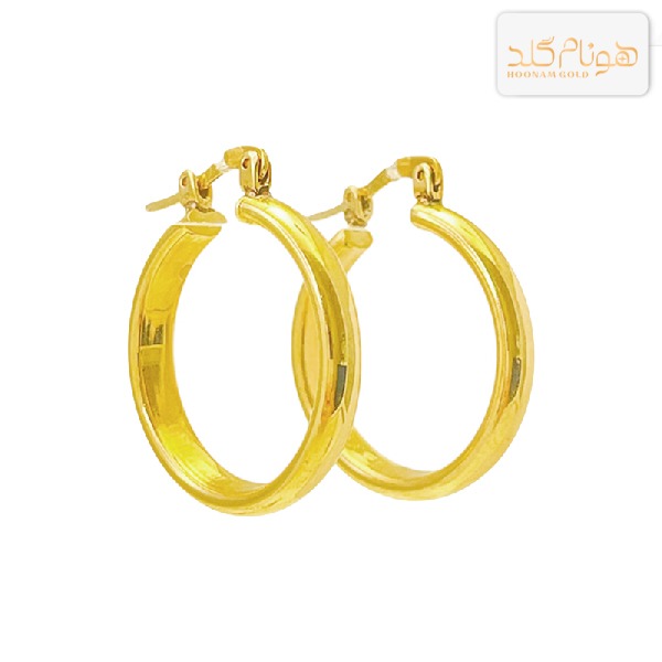 گوشواره طلا آیینه ای کوچک E510