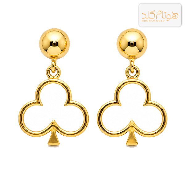 گوشواره طلا میخی خشت E556